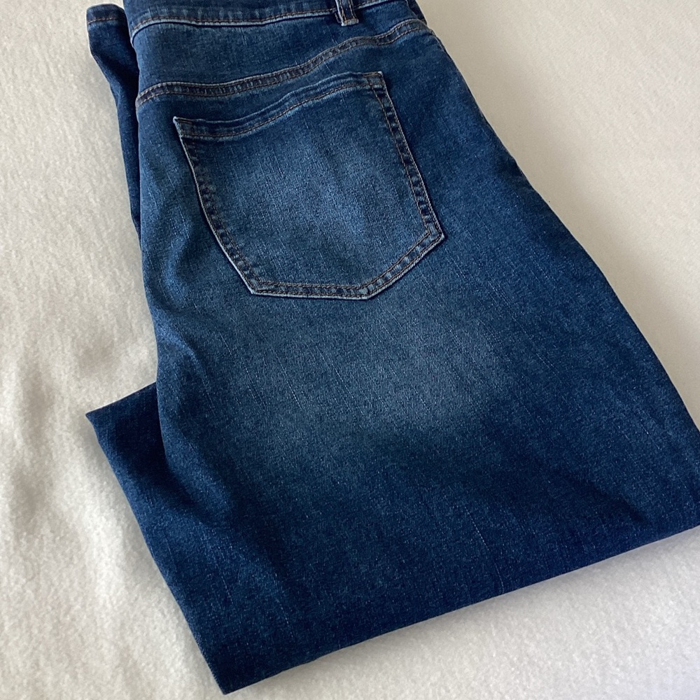 d. jeans Women’s Straight Leg denim Jeans , size 14, Dark Blue, Size 14 - Picture 4 of 7
